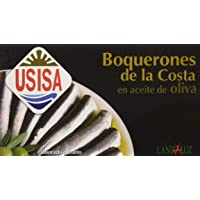 Los mejores  - Usisa - Conserva de Pescado| Boquerones en Aceite de Oliva - 5 Latas x 120 g